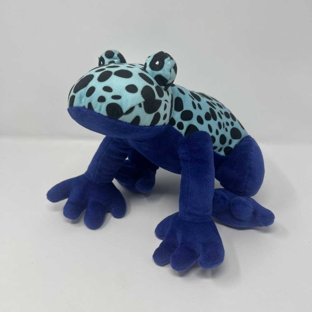 Rainforest Blue Poison Dart Frog RMS International Large Plush Stuffed Animal